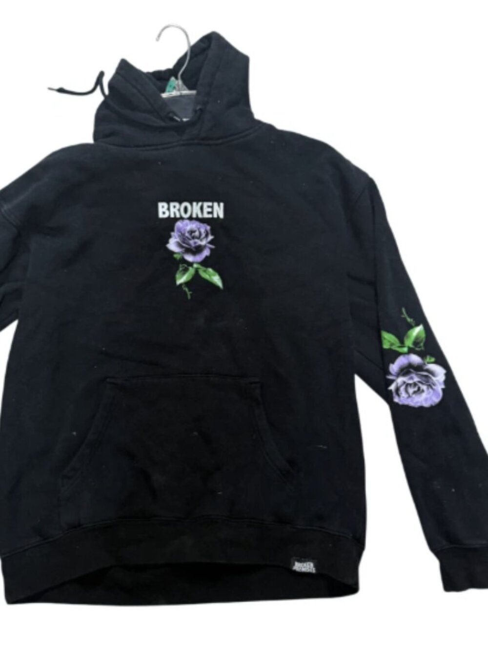 Broken Promises Thornless Black Hoodie Used good condition XL